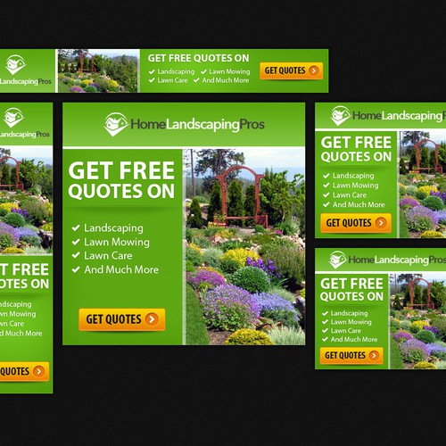 Design di Fun and Exciting Landscaping Banner Ad di ♔Mecolvin™