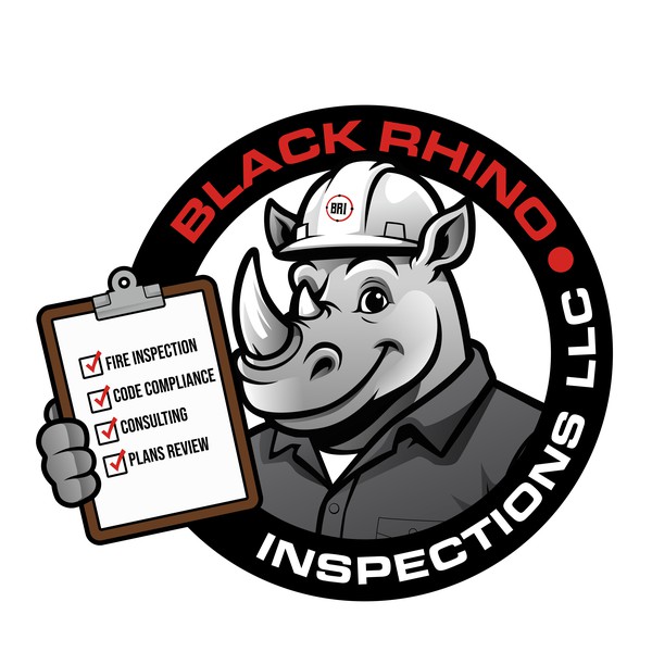 Design by Logo_Winz titled "Black Rhino Inspections"