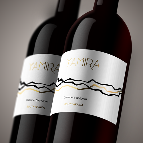 "Weinetikett für südafrikanischen Wein" ganador Etiquetas de producto por Stefanciaglic