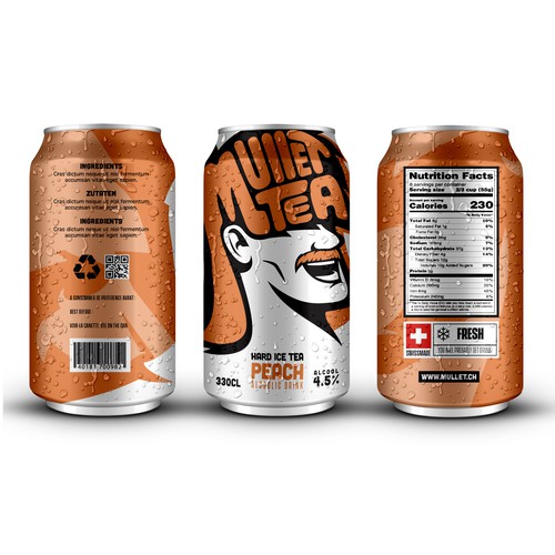 Hard Ice tea Can Design - Be Fun ! Design by sougatacreative