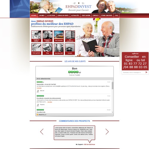 Landing page design contest entry by yusf