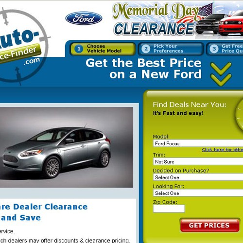 Help an Automotive Website with a new landing page ad Design by equinox™