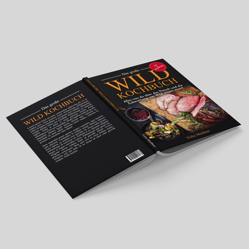 Design wild meat cookbook cover di Abu Hanifah Studio