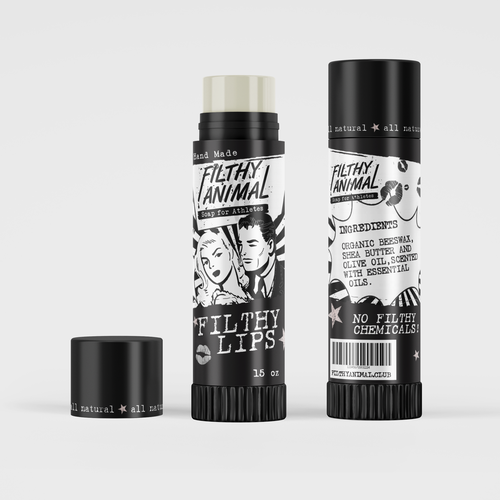 Chapstick label design Design by halesen