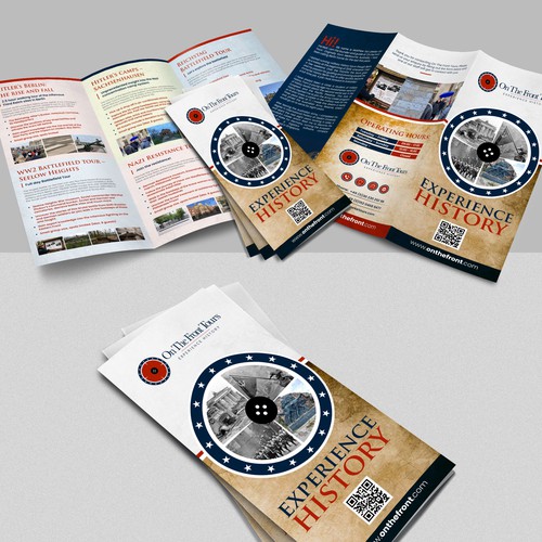 Brochure design for WW2 tour operator in Berlin Design by Logicainfo ♥