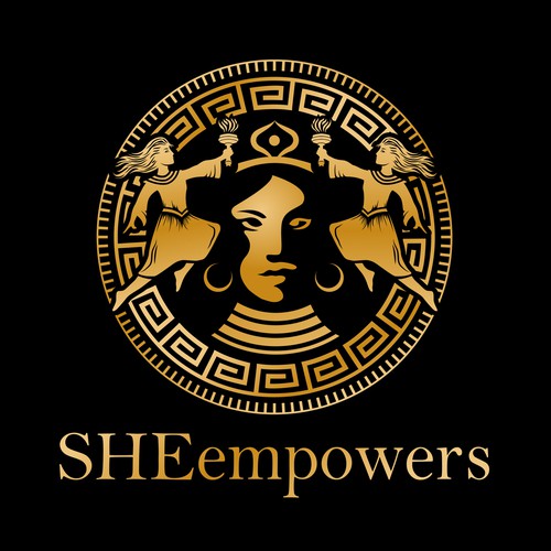 SHEempowers - luxurious design of a woman preferrably in some kind of a circle to appeal to women professionals Design by Jacob Gomes