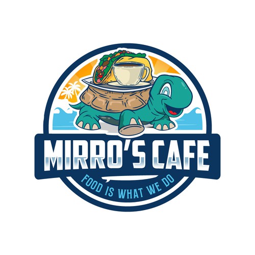 Design a vibrant logo for an awesome beach cafe Design by AlarArtStudio™