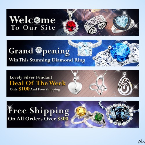 Jewelry Banners Design by Marc Levy