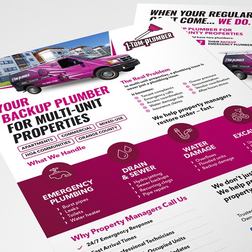 "1 Tom Plumber Anaheim Brea Your "Backup-Plumber"" winning Logo & business card