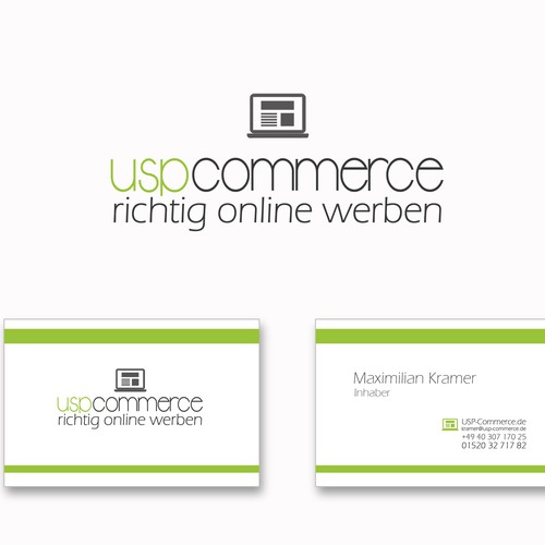 Logo & business card contest entry by sinaDEsign