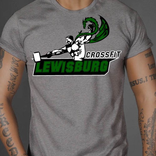 Ferocity and Fitness in tandem - Summon a savage dragon for CrossFit Lewisburg Design by seadmujanovic