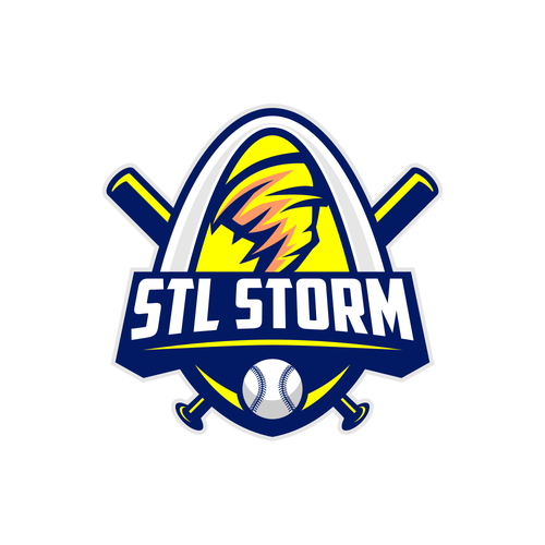 Youth Baseball Logo - STL Storm Design by Dr_22