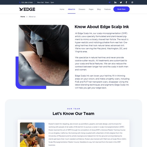 Designs | Scalp Micropigmentation modern and bold website redesign ...