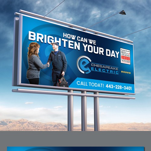 Chesapeake Electric Billboard Design by Creative AAA