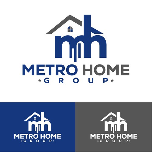 Metro Home Group Real Estate Team Logo Diseño de GivenChy