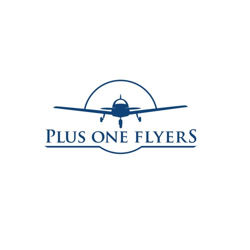 Airplane themed logo for private pilot flying club! Design by Logicainfo ♥