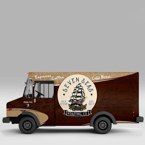 コンペ「Coffee Truck Design - Mobile Unit 7」のデザイン by J.Chaushevさん 