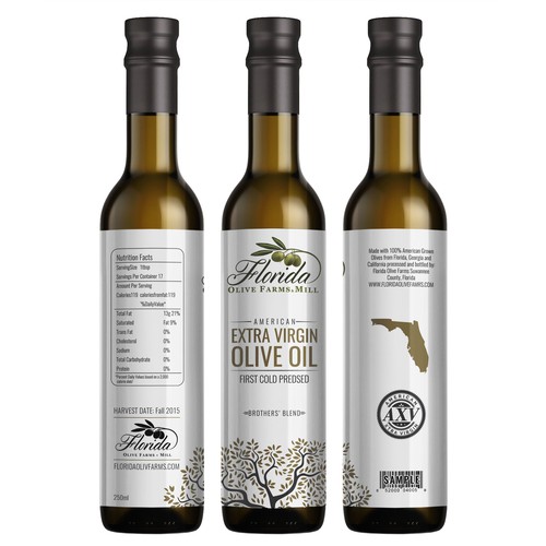 Olive Oil Bottle Label Design by Nanoz Abdi