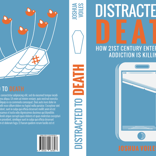 Design a Eye-Catching Book Cover for "Distracted to Death" Design by Mr.Putra