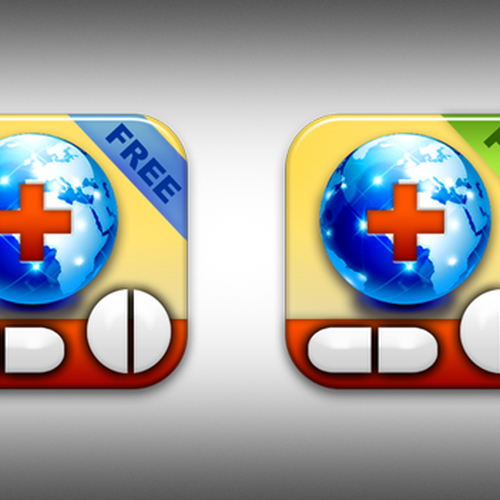 New icon for my 3 iPhone medical apps Réalisé par A d i t y a