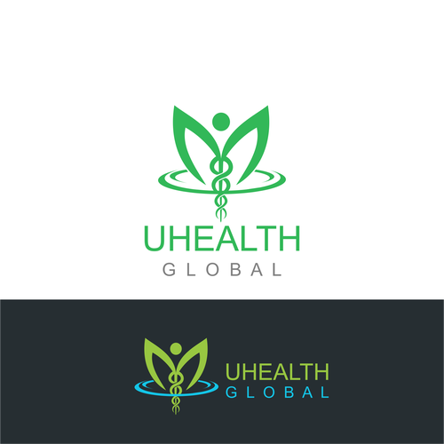 UHealth Global Transformation Logo Design by DED_design