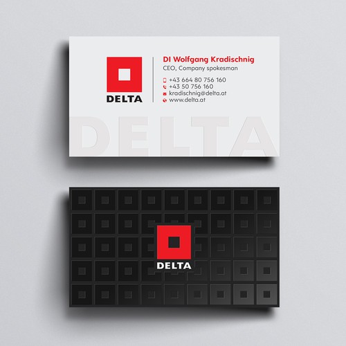 Diseño de DELTA Business Card Relaunch de Design sp