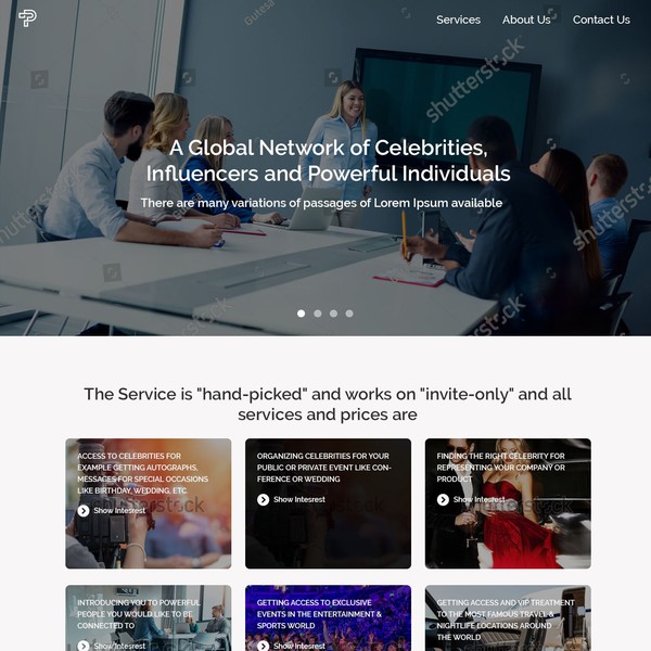 Corporate Landing page