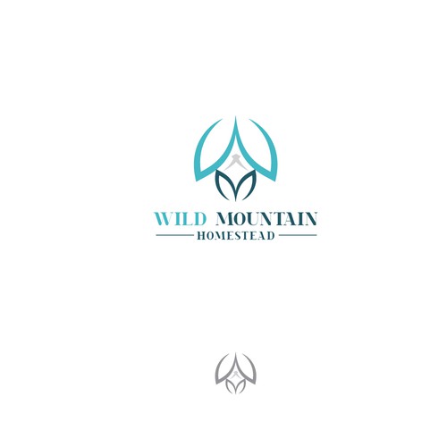 Artistic modern logo needed for a mountain-top flower farm. Diseño de Biswadeep