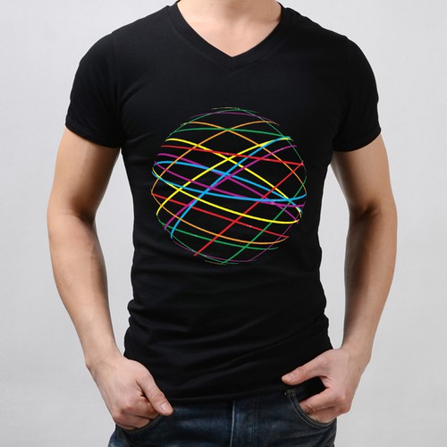 Design Line Graph T-Shirt di Ozike