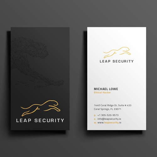 Hackers needing Minimal, Modern and Professional Business Cards....Be Creative!! Design by Hasanssin