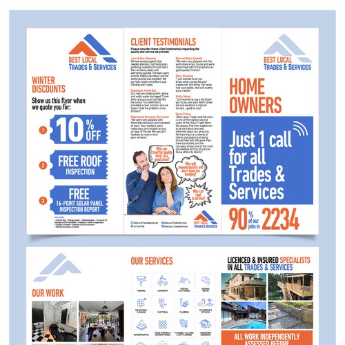 Design a Powerful New Flyer for Best Local Trades & Services Design by Muhammad Shahrooz
