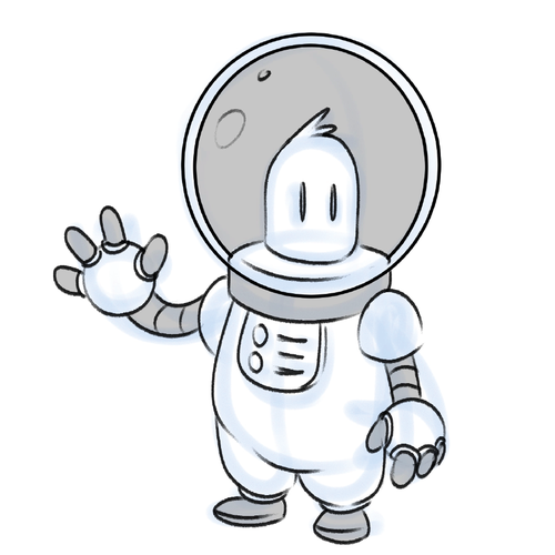 Astronaut Mascot Design for Moonshot Crypto Project Design by Israel Trejo