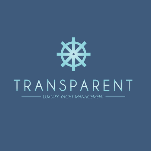 logo for TRANSPARENT Luxury Yacht Management Design by tay_design