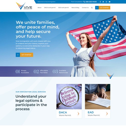 Immigration Work Permit Site Focused Redesign Design by Roche 2020