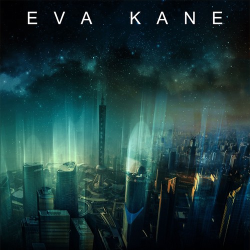 Create Sci-Fi Book Cover with Night Sky Cityscape Design by alerim