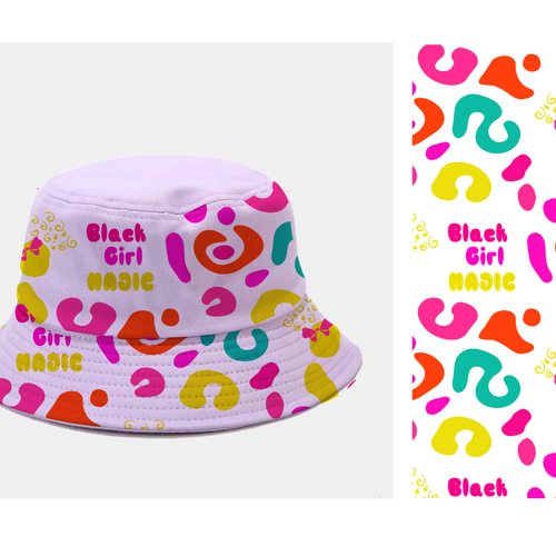Bucket Hat Designs for Girls (black culture theme) Design by ash00 Designs