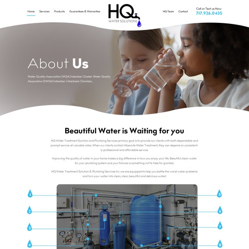 Website for Water Treatment Website Design por OMGuys™