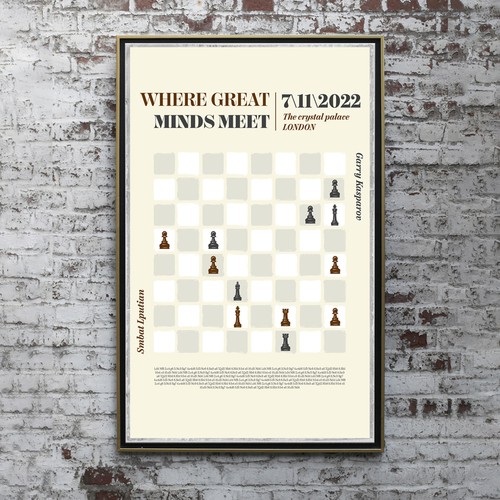 Chess poster theme-ontwerp door Halime