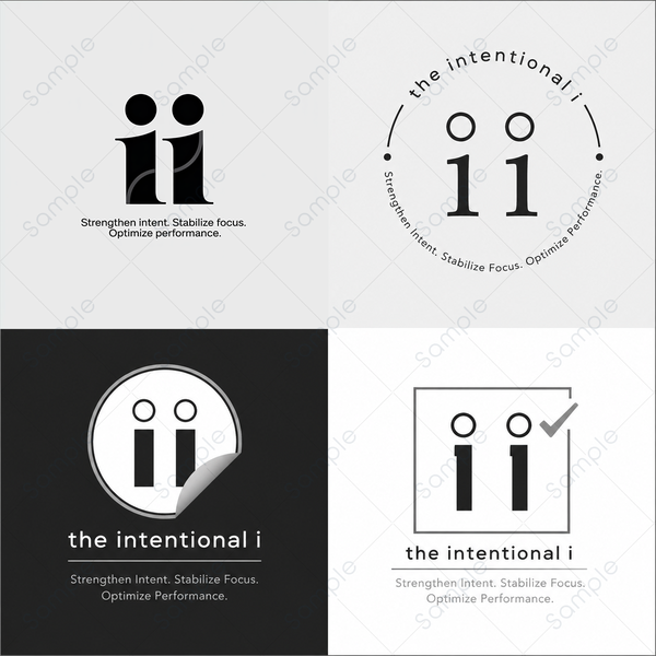 "the intentional i" planner inserts new company seeks designer for a pro logo design