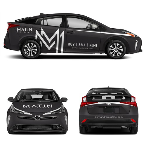 Luxury Real Estate Firm Prius Wrap Design by adelea