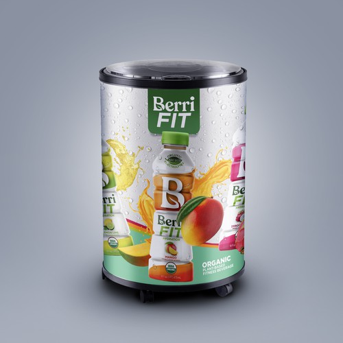 Branded Beverage Cooler Design by sougatacreative