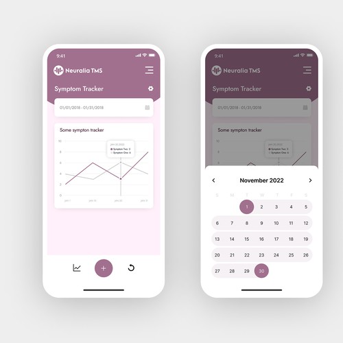 Symptom Tracker App Design by AARYA CREATIVES