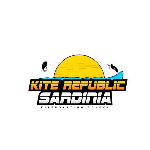 Kite Republic Sardinia - Kiteboarding School needs a youthful & professional Logo Design by Yolman