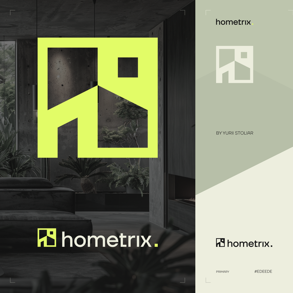 Design by Stoliar Yurii titled "Hometrix Logo Concept"