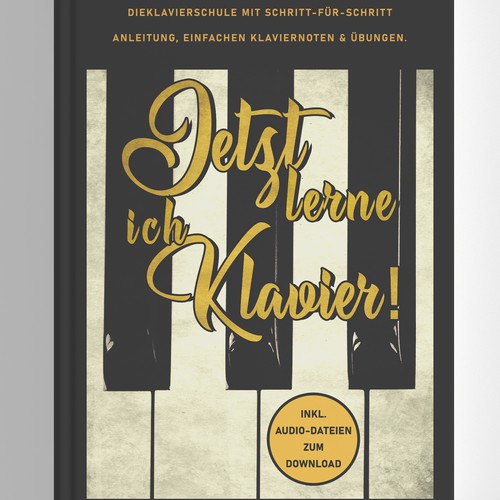 Design a book cover for a piano school for adults! Design by AnnyM