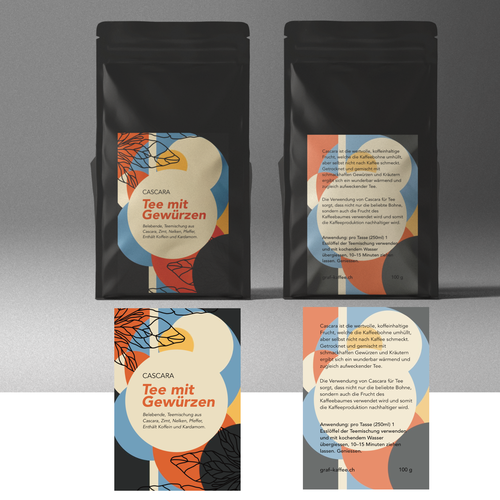 Cascara tea label Design réalisé par just.chaosofart