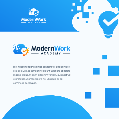 Logo eLearning Plattform Microsoft Cloud (Modern Work Academy) Diseño de immortal™