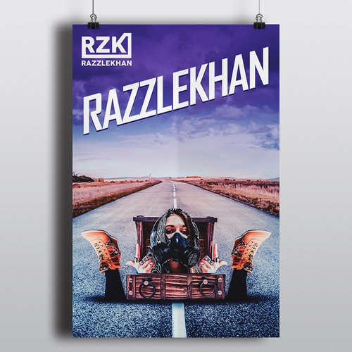 Design a weird, creative poster for a female rapper Design by Erudite™