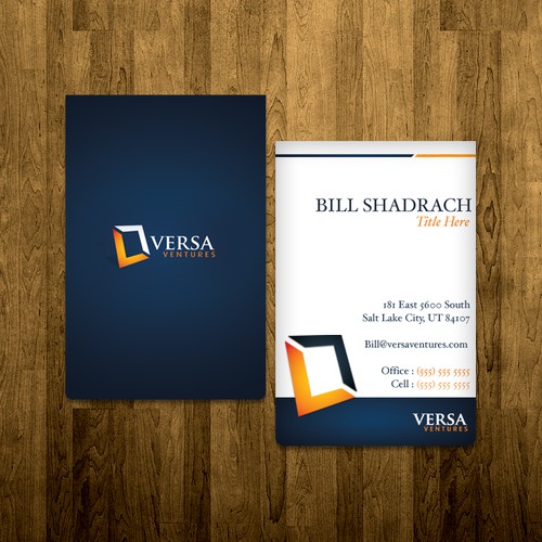 Versa Ventures business identity materials Diseño de peace