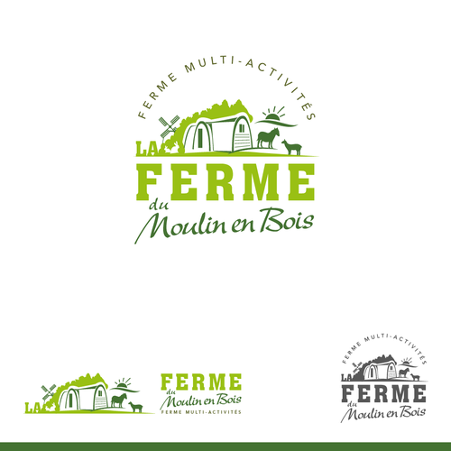 "Logo pour une ferme pédagogique avec beaucoup de diversification" winning Logo design